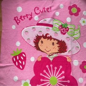 Vintage Y2K Strawberry Shortcake Blanket